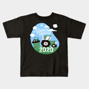 Grosser Bruder Traktor Shirt um Schwangerschaft zu verkünden Kids T-Shirt